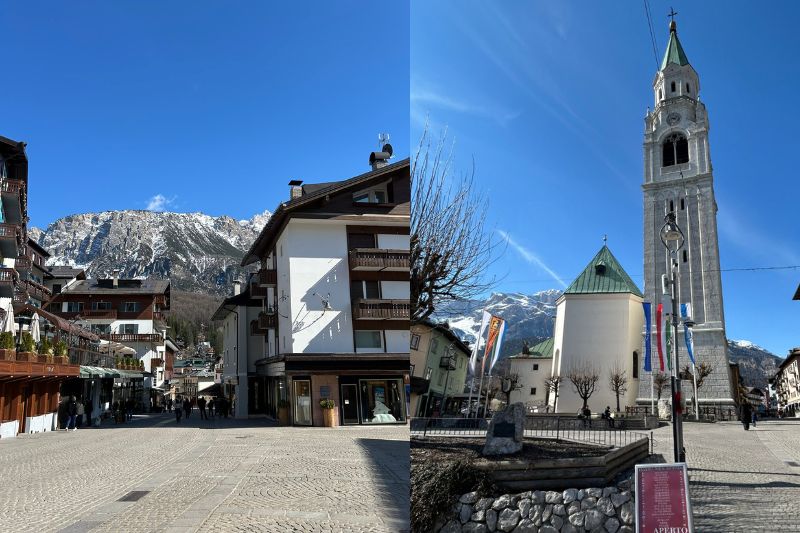 cidade de cortina d'ampezzo dolomitas