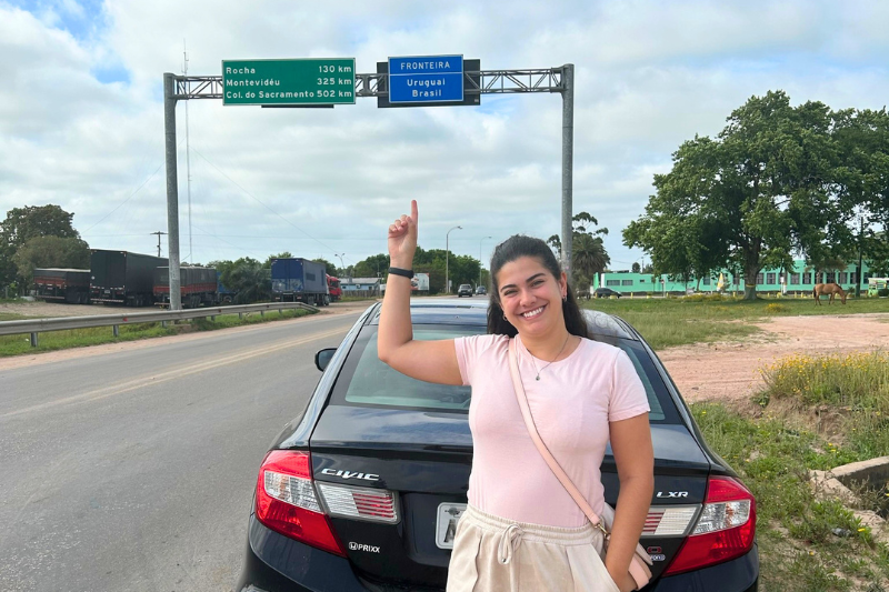 parada na Divisa Brasil - Uruguai