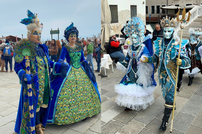 Carnaval de Veneza, casais fantasiados